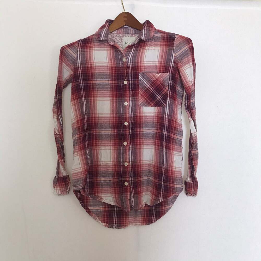 Mudd long sleeve‎ xs plaid